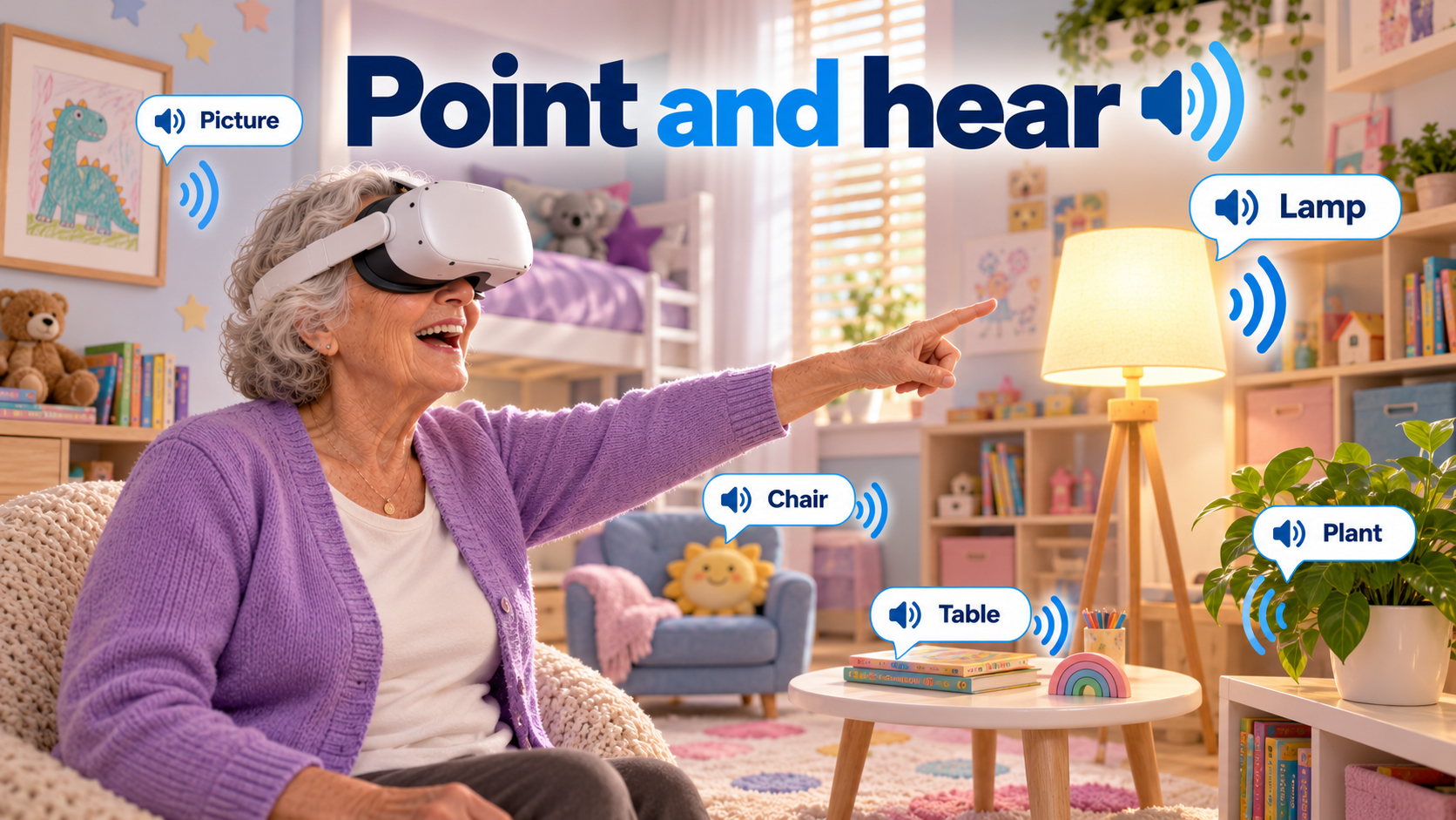 Point and hear visual